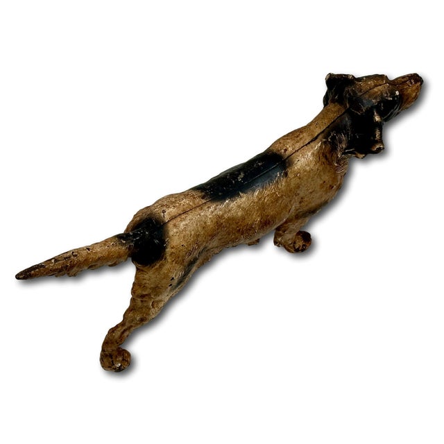 Large Vintage 1930s Hubley Manufacturing Co. Cast Iron Setter Hunting Dog Doorstop For Sale - Image 10 of 18