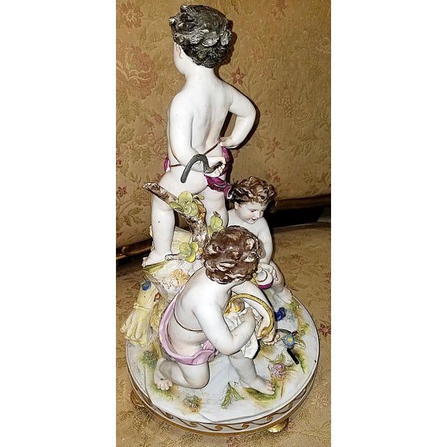 Traditional 18c. Figural Porcelain Centerpiece by Ludwigsburg For Sale - Image 3 of 9