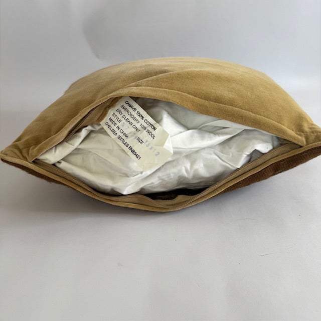 Chelsea Textiles Wine Bottle Needlepoint Pillow – 100% Wool, Down Insert, English Estate Style For Sale - Image 10 of 14