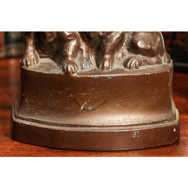 Charming Antique Miniature Scottish Terrier Scottie Dog Animal Statue Sculpture Home Decor For Sale In New York - Image 6 of 13