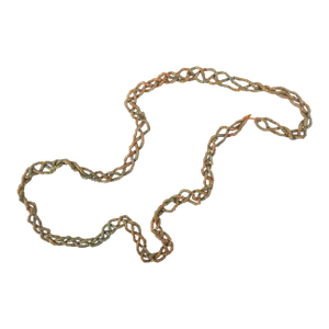 Vintage Primative Braided Beaded Necklace