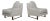Harvey Probber Lounge Chairs in Holly Hunt Great Plains Set of 2 For Sale