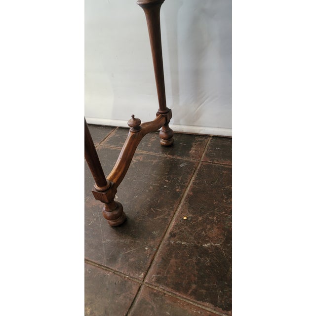 Antique 1880s Oak Desk With Drawer Quarter Sawn Grain For Sale - Image 10 of 12