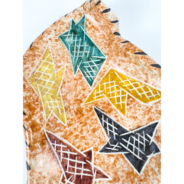 Large French Mid-Century Ceramic Catch-All, Signed Borty Vallauris, C. 1960 For Sale - Image 9 of 18
