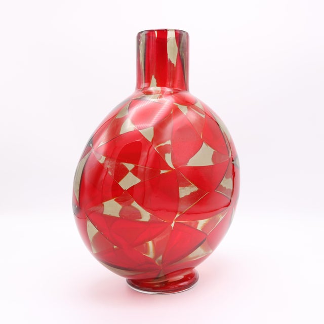 "Intariso" Art Glass Vase by Ercole Barovier For Sale - Image 10 of 10