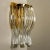 1970s Murano Glass and Gilt Brass Sconces in the style of Venini, Italy, 1970s, Set of 2 For Sale - Image 5 of 10