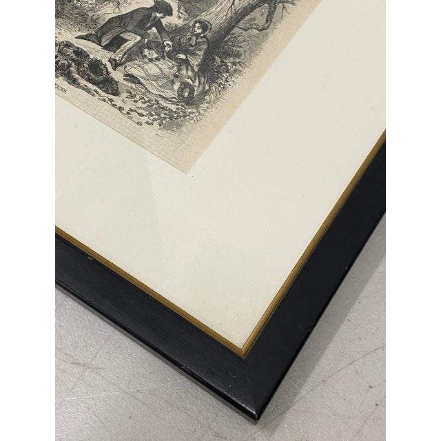 Mid 19th Century Winslow Homer "Gathering Evergreens" London Illustrated News Engraving C.1850 For Sale In San Francisco - Image 6 of 12
