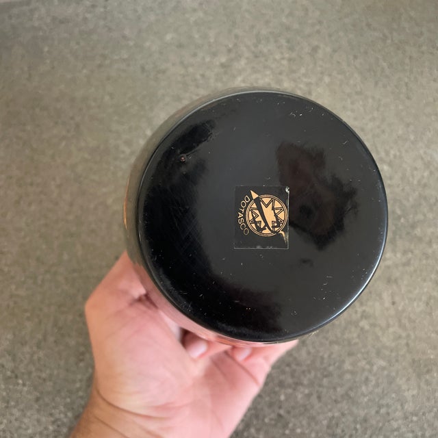 1990s Vintage Dotasco Japanese Lacquer Vase For Sale - Image 5 of 6