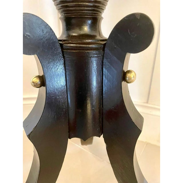 Hollywood Regency Antique Regency Rosewood Lamp Table For Sale - Image 3 of 9