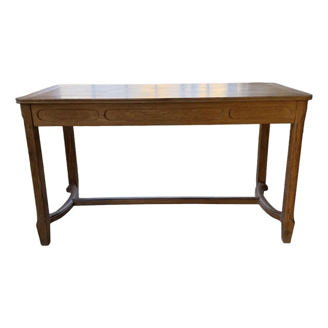 Antique Drapers Worktable in Oak, 1900 For Sale