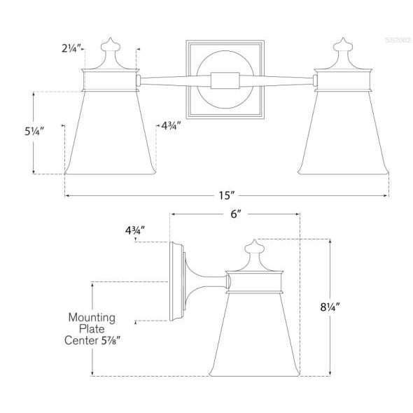 Visual Comfort Visual Comfort Signature Siena Double Sconce in Hand-Rubbed Antique Brass with White Glass For Sale - Image 4 of 4