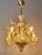 Venetian Five-Arm Murano Glass Chandelier For Sale - Image 3 of 12