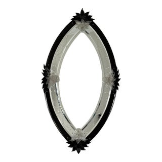 Venetian Murano Glass Wall Mirror Vintage For Sale