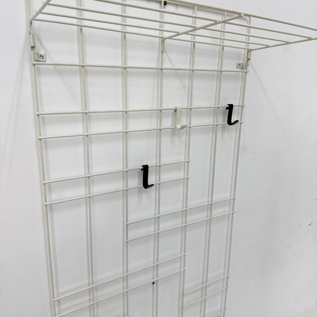 Vintage Wire Metal Wall Coat Rack, 1960s For Sale - Image 6 of 18