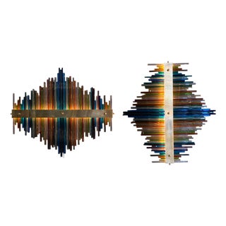 Murano Vibrations Wall Lamp from Enrico Neri, 1960s For Sale