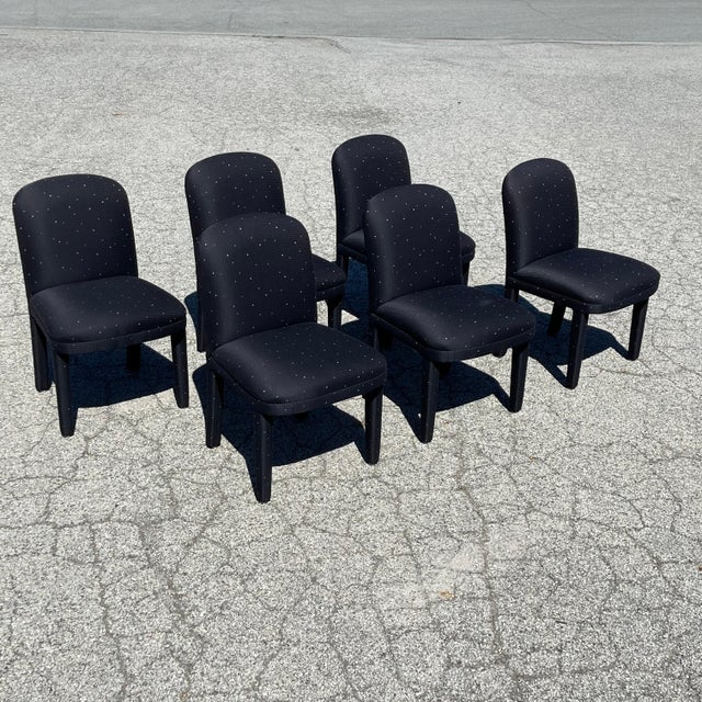 Wood Post-Modern Dining Chairs (Set of Six) For Sale - Image 7 of 7