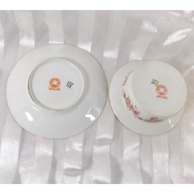 1900s Ch Field Gda Haviland Limoges Ramekin Dish and Underplate For Sale - Image 4 of 5