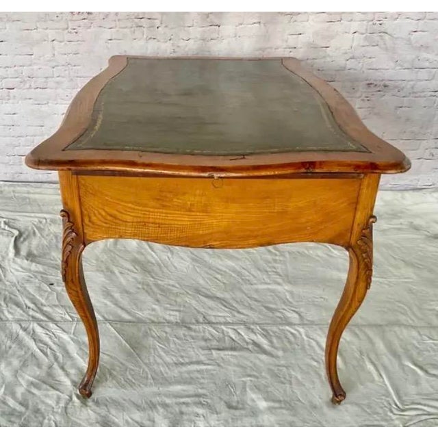 Louis XV Fruitwood Bureau Plat - Writing Desk For Sale - Image 13 of 16