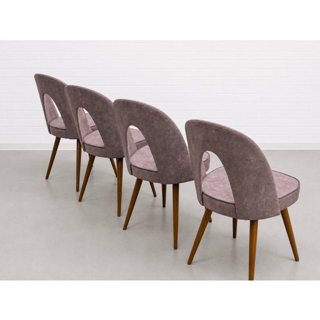 Mid Century Modern Sculptural Arch Back Dining Chairs, Set of 4, C. 1960's For Sale In New York - Image 6 of 11