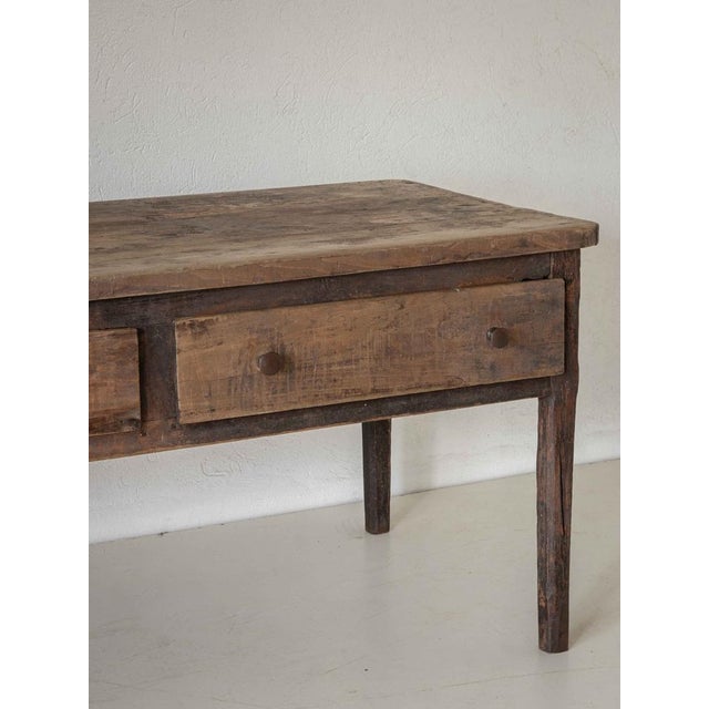 Wood Counter with Drawers, Northern Italy For Sale - Image 7 of 15