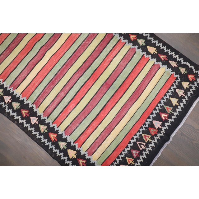 Light Green Antique Kilim, 3'3'' X 6'5'' For Sale - Image 8 of 8