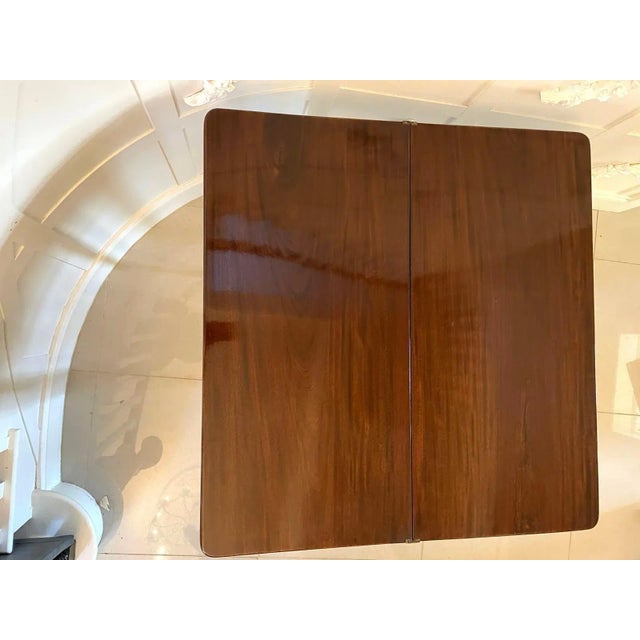 Antique George III Quality Mahogany Fold over Tea Table For Sale - Image 5 of 11