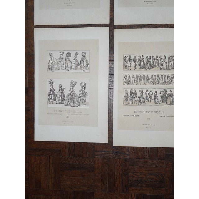 Antique 19th Century Lithographs-Women-Folio Size-Set of 9 For Sale In Cincinnati - Image 6 of 8