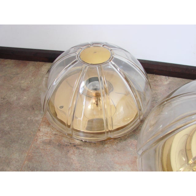 Metal Vintage Wall Lamps and Ceiling Light from Limburg, Germany, 1970s, Set of 3 For Sale - Image 7 of 12