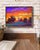 The painting titled ""Evening"" captures a stunning sunset over a quiet townscape, using rich, warm tones to convey the...
