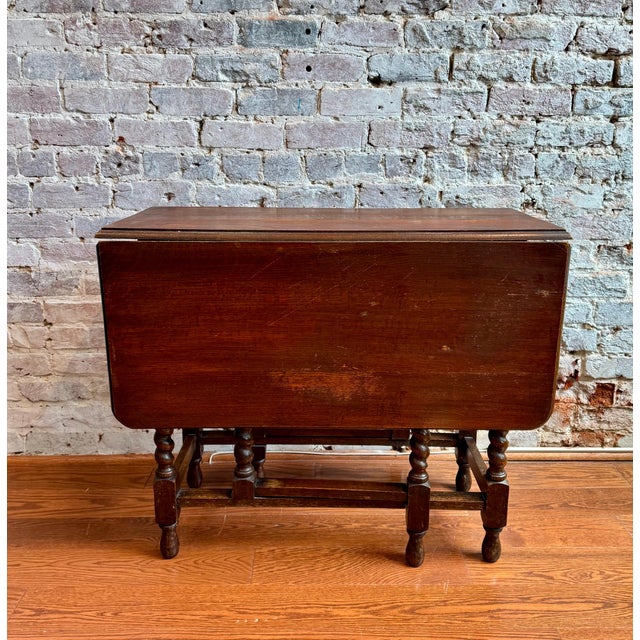 Mid-Century Modern 19th Century Reproduction Twisted Barley Style Table For Sale - Image 3 of 4