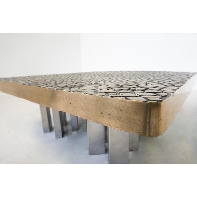 Mid-Century Modern Coffee Table in Bronze, Belgium