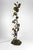 Exceptionnal sculpture floor lamp in patinated and painted bronze and brass, depicting a Japanese crane (tsuru) / heron /...
