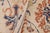 1990s Shabby Chic Kafkaz Peshawar Ivory/Blue Wool Rug - 9'1 X 10'8 For Sale - Image 9 of 10