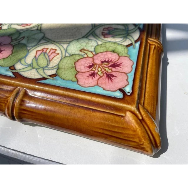 Art Nouveau Trivet in Ceramic by Hippolyte Boulanger, 1920 For Sale - Image 6 of 7