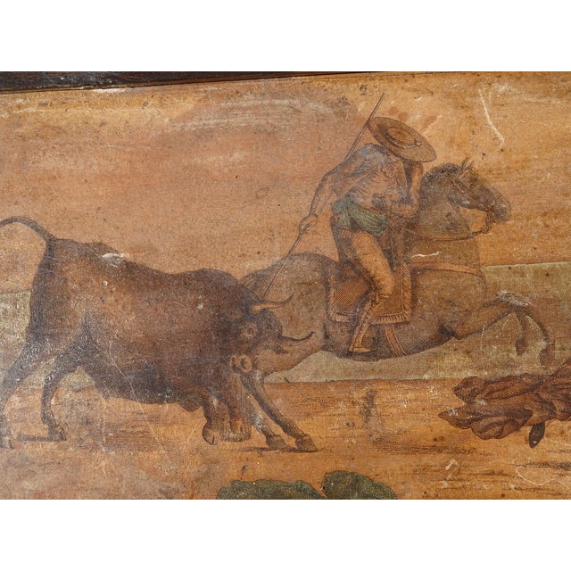 Set Six 7"x12 Collage Antique Rustic Spanish Style Pictures of Bullfighters & Matadors For Sale - Image 12 of 18