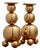 Mid-Century Modern Swedish Brass Candleholders from Gusum, 1982, Set of 2 For Sale