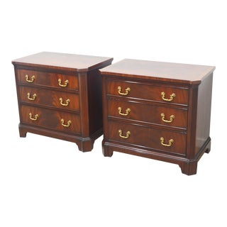 Henkel Harris Mahogany Nightstands a Pair Style #198 For Sale
