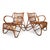 This pair of vintage lounge chairs combines the natural elegance of rattan and bamboo with the playful design language of...