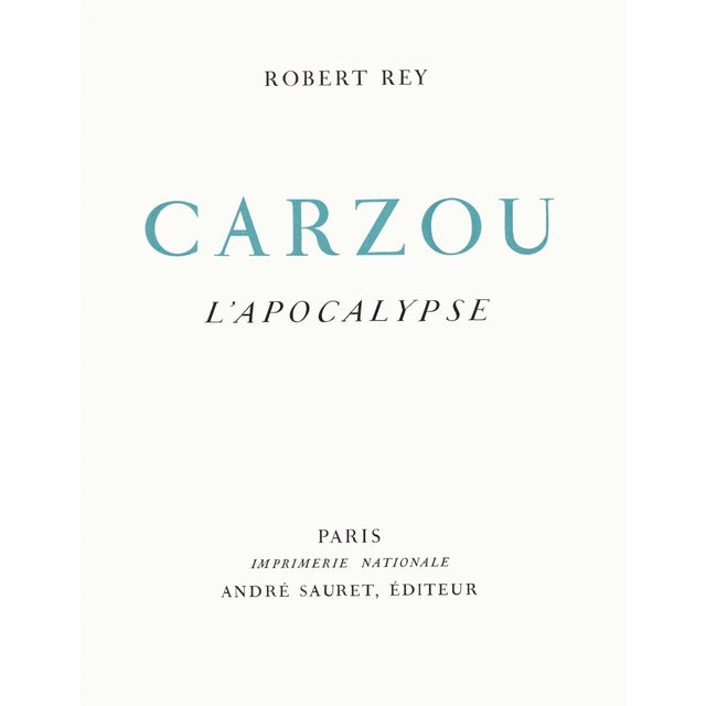 Modern 1959 Jean Carzou Lithograph "Les Quatre Cavaliers” For Sale - Image 3 of 5