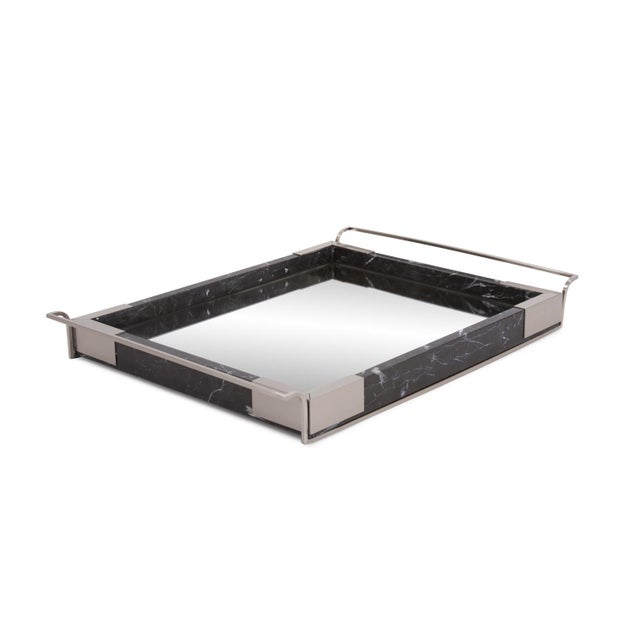 Simple, fluid lines of stainless steel combined with black marble was inspired by the timeless Art Deco era. Classic and...