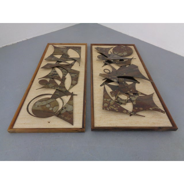 Brutalist Metal Wall Panels by Henrik Horst, Denmark, 1960s, Set of 2 For Sale - Image 4 of 18