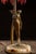 Brass 1920s Art Deco Figural Boudoir Lamp With Beaded Shade by Rembrandt For Sale - Image 8 of 10