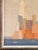 Mid-Century Modern Textile Art Cityscape With Exhibition Label For Sale - Image 4 of 9