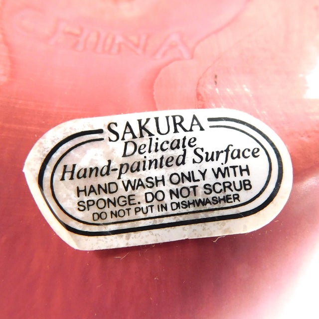 Green 1970s Sakura Apple Orchard Figural Sugar Bowl and Creamer For Sale - Image 8 of 8