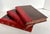 Late 19th Century Antique French Red Leather Bound Books - Set of 3 For Sale - Image 5 of 18
