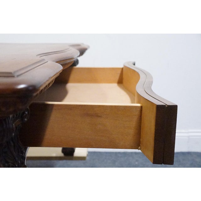 Hooker Furniture Seven Seas Cherry Traditional Gothic Inspired 42" Square Accent Coffee Table For Sale - Image 12 of 12