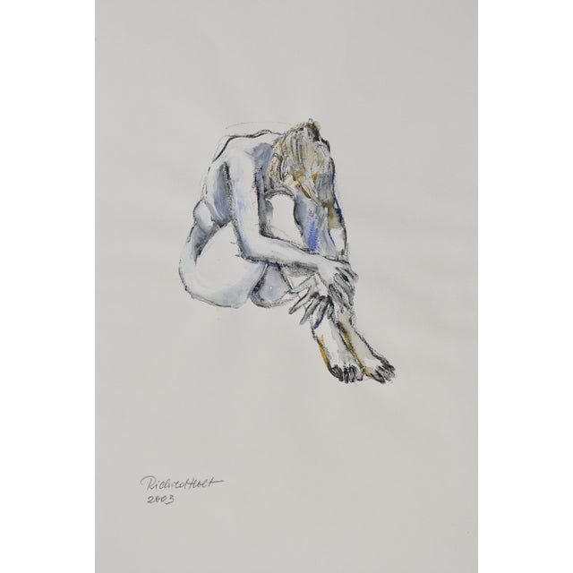 Richild Holt, Seated Female Nude, 2003, Mixed Media For Sale - Image 8 of 8