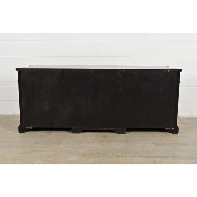 Karges French Regency Louis XVI Carved Walnut and Parcel Gilt Sideboard or Bar Cabinet For Sale - Image 12 of 13