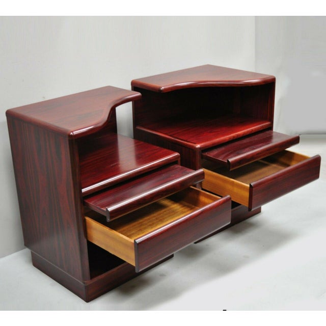 Mid Century Modern Danish Modern Rosewood Nightstands ...