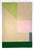 Mixed Media Geometric With Pink and Green For Sale